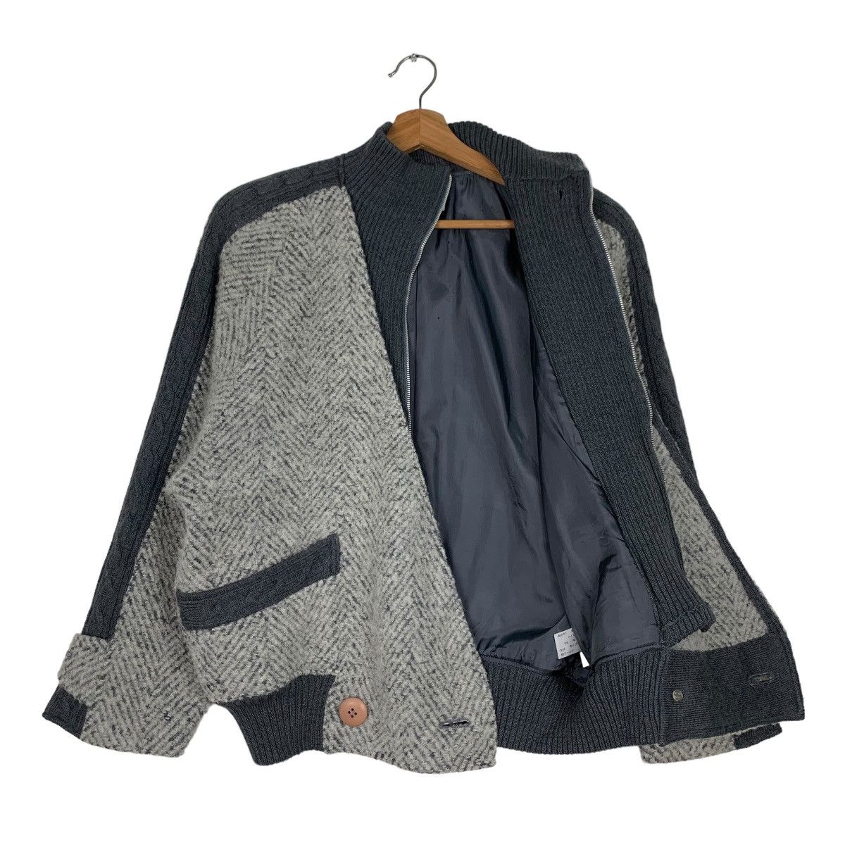 Japanese Brand GROVE Soft Sport Double Layer Wool Jacket #0293-C13 Size US M / EU 48-50 / 2 - 10 Thumbnail