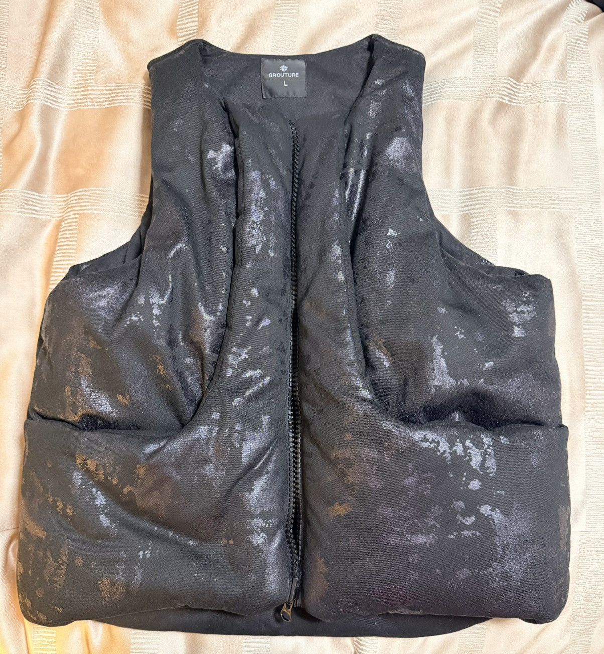 Grouture Painted Cropped Cargo vest Size US L / EU 52-54 / 3 - 4 Thumbnail