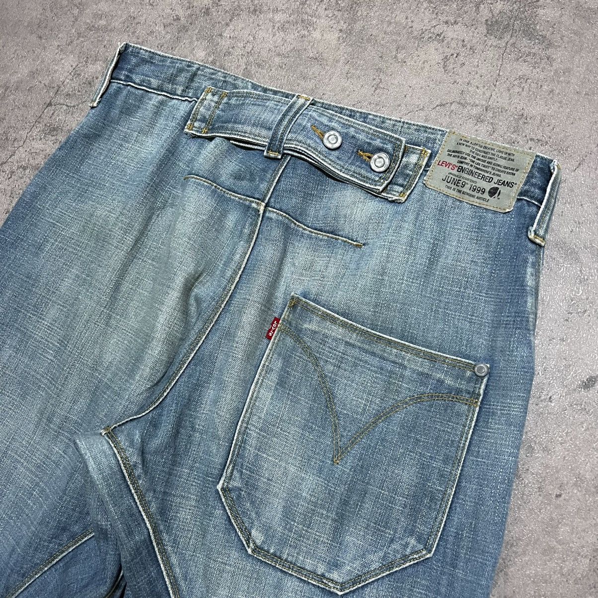Levi's Levis Engineered Buttoned Back Denim Jeans Size US 32 / EU 48 - 7 Thumbnail