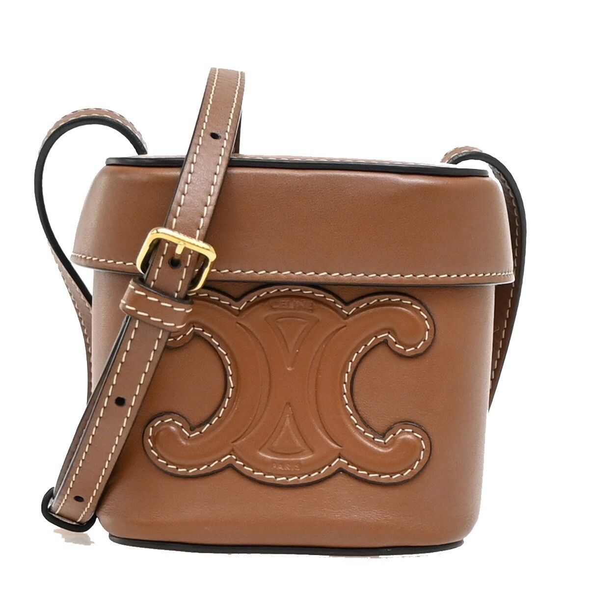 Celine Celine Cuir Triomphe Box Bag Leather Size ONE SIZE - 1 Thumbnail