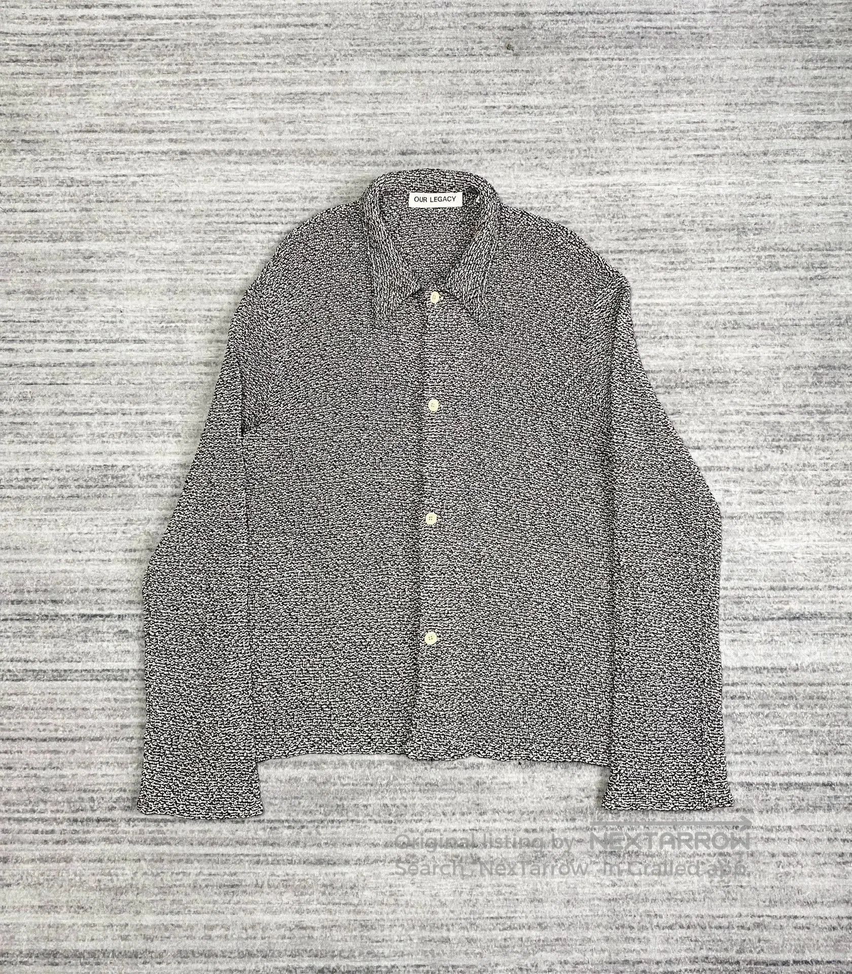 Our Legacy Our Legacy Black and White Cardigan. Size L / US 10 / IT 46 - 1 Thumbnail