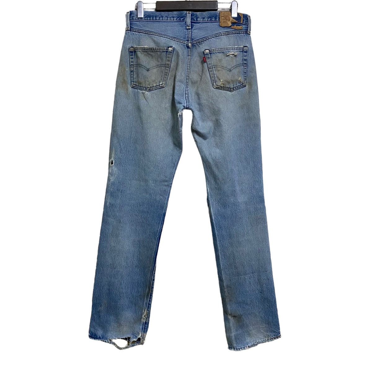 Levi's Vintage 80s Levis 501 Redline Thrashed Selvedge Jeans Size US 31 - 3 Thumbnail