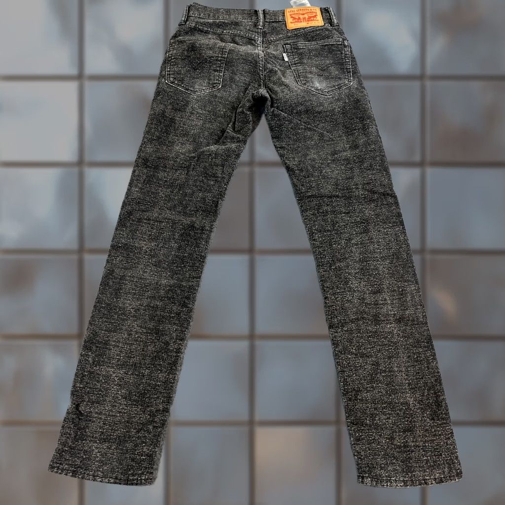 Levi's Levi's 511 Jeans Slim Skinny Corduroy 27 Grey Acid Wash Stretch Denim Mens Low Rise 5-Pocket Modern Improves Comfort Size US 27 - 1 Thumbnail