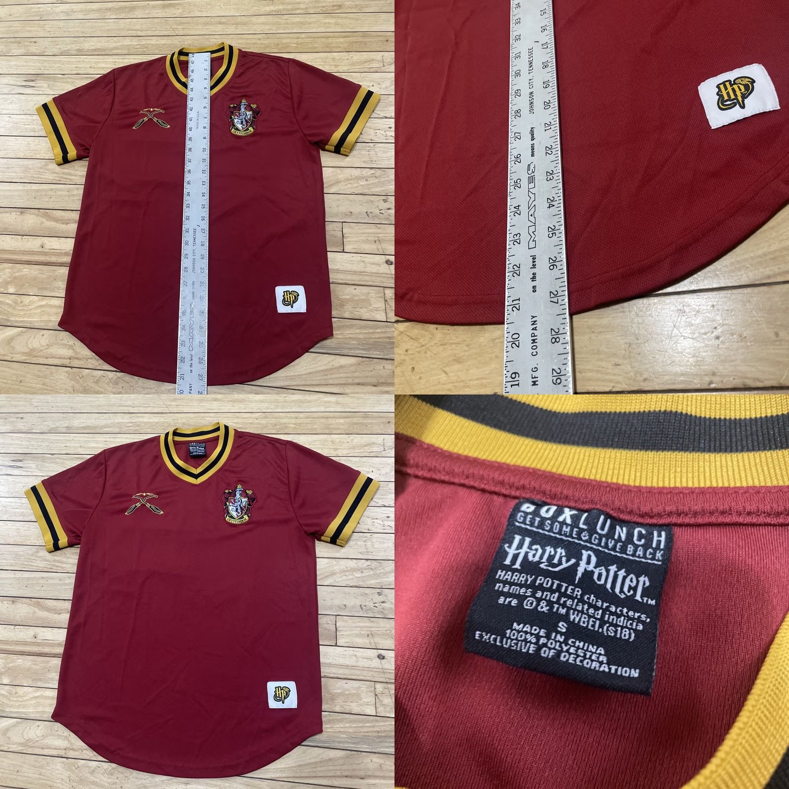 Vintage VINTAGE BOX LUNCH Harry Potter Gryffindor Jersey Adult S Red Gold 38" Shirt Mens Size US S / EU 44-46 / 1 - 9 Thumbnail