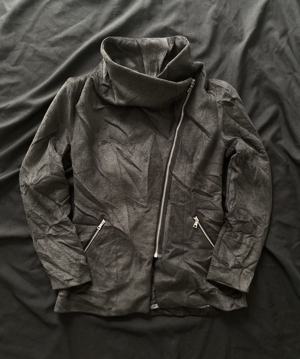 Isamu Katayama Backlash 2000’s Eris Asymmetrical vkei black jacket Size US M / EU 48-50 / 2 - 1 Thumbnail