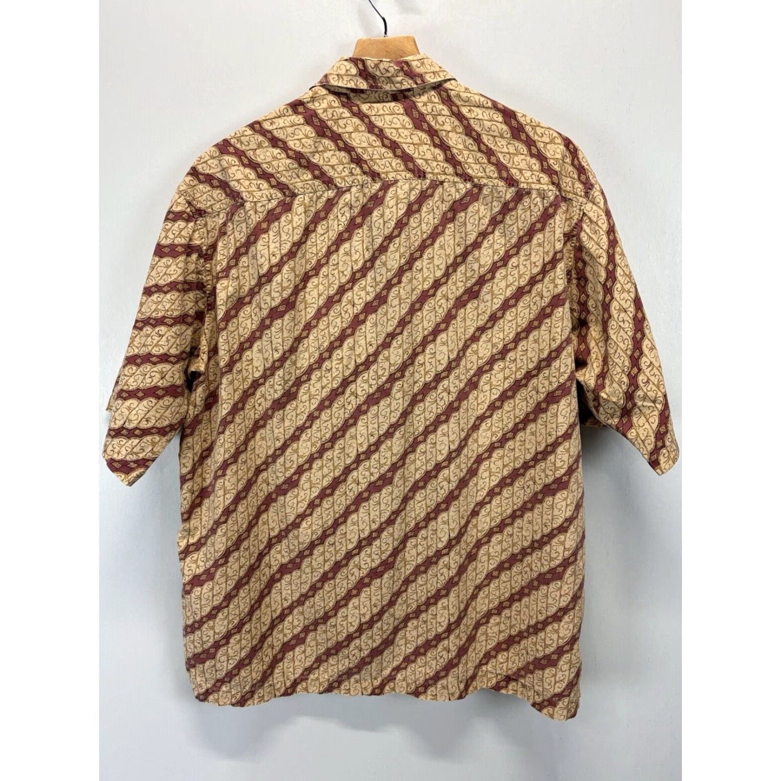 J.Crew VINTAGE J. Crew Button Up Short Sleeve Shirt Large Tall Men’s Yellow 90s Size US L / EU 52-54 / 3 - 3 Thumbnail