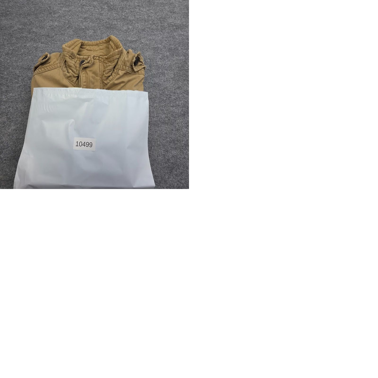 Abercrombie & Fitch Abercrombie & Fitch Military Jacket Men XL Beige Brown Canvas Pocketed Lined Cardigan? (Note: This line is unclear; please confirm style) Size US XL / EU 56 / 4 - 9 Thumbnail