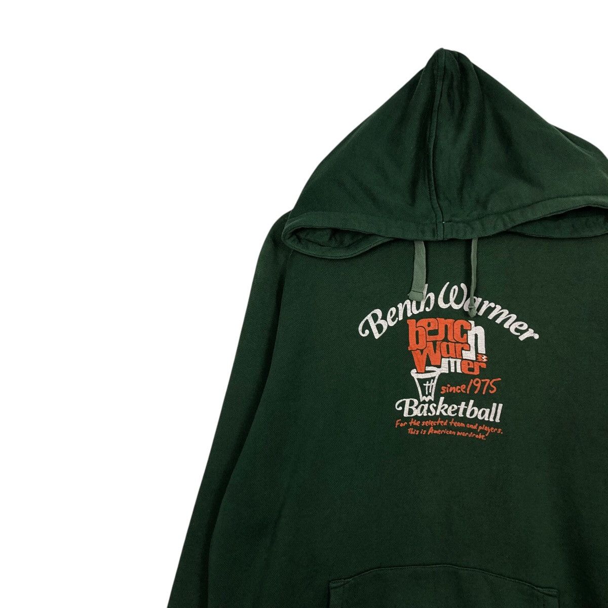 Japanese Brand × Vintage 📌Vintage Hoodie Pull Over Bench Warmer Basketball Big Logo Size US M / EU 48-50 / 2 - 9 Thumbnail