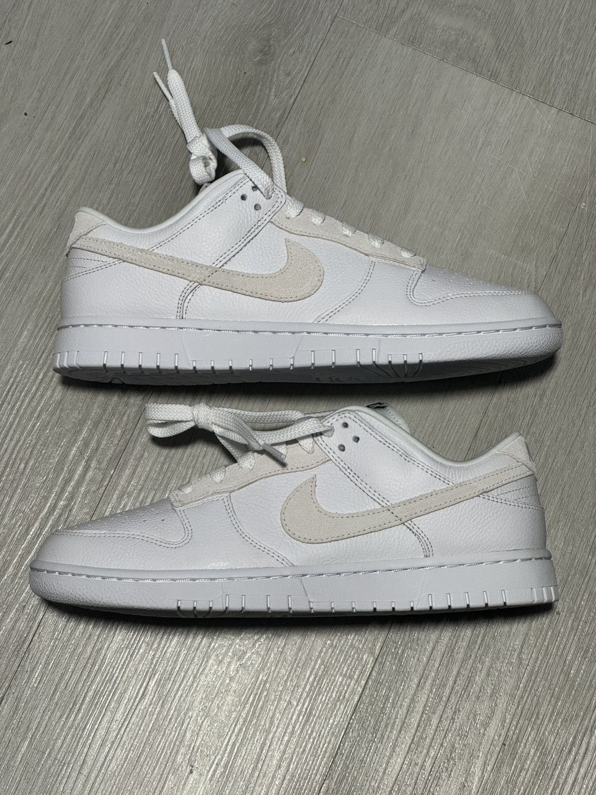 image of Nike Dunk Low By You White/neutral Grey Shoes, Men's (Size 8.5)