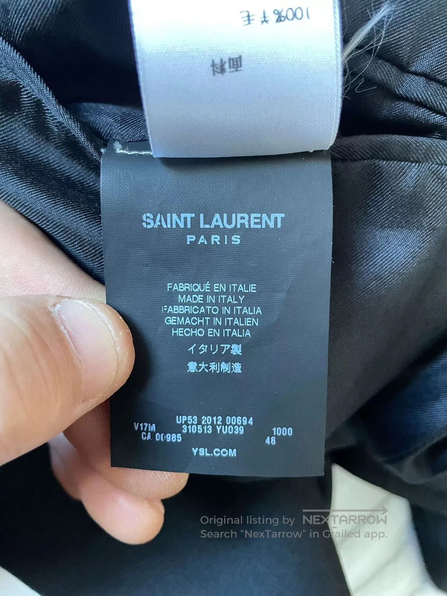 Saint Laurent Paris Saint Laurent Black Leather Collar Double. Size US M / EU 48-50 / 2 - 4 Thumbnail