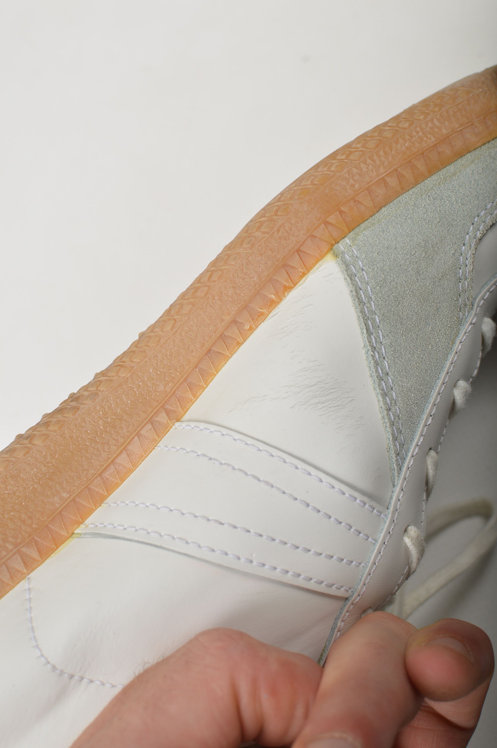 Vintage Bundeswehr BW Sport Vintage White Leather Sneakers Size US 8.5 / EU 41-42 - 6 Thumbnail
