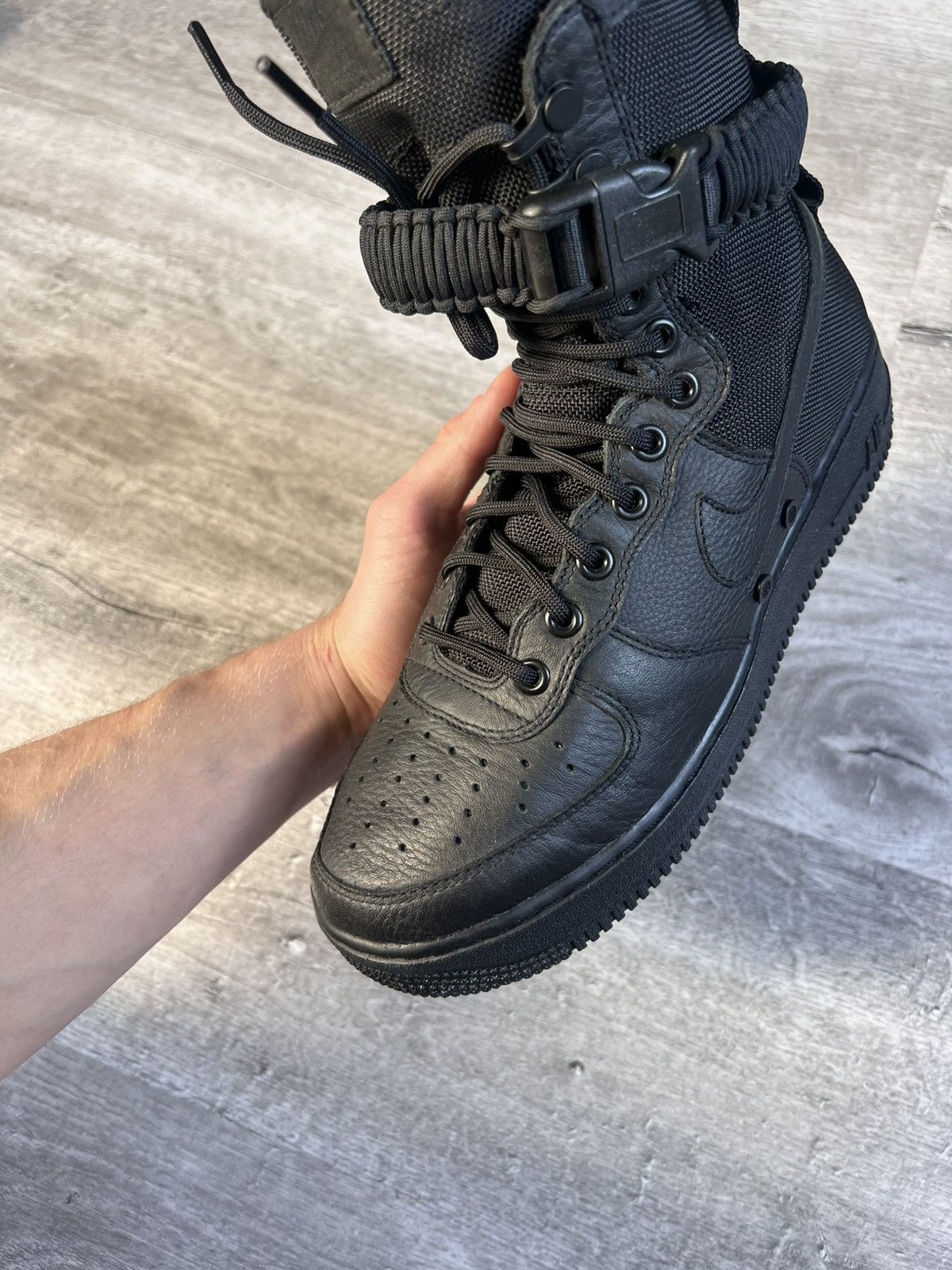 Nike Nike SF Air Force 1 High Triple Black shoe’s Size US 8 / EU 41 - 8 Thumbnail