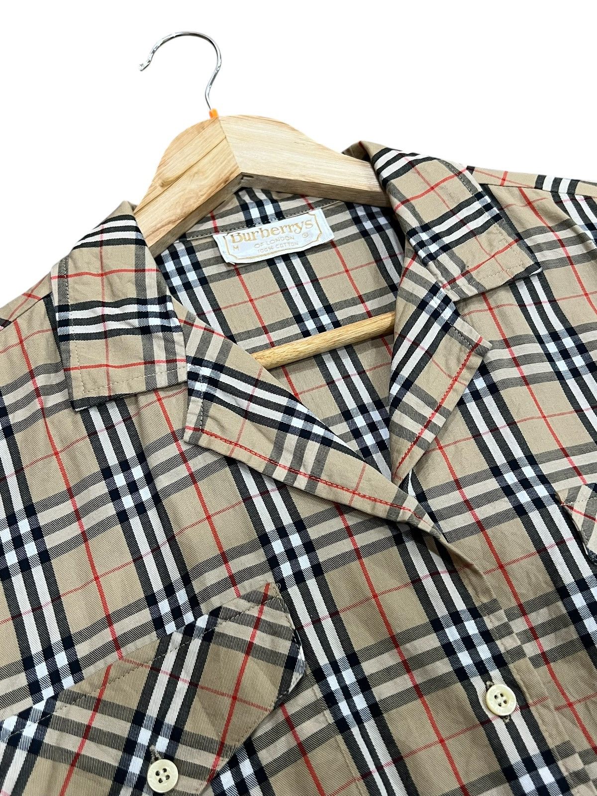 Burberry × Vintage Vtg Burberry Nova Check Shirt Size M / US 6-8 / IT 42-44 - 2 Thumbnail