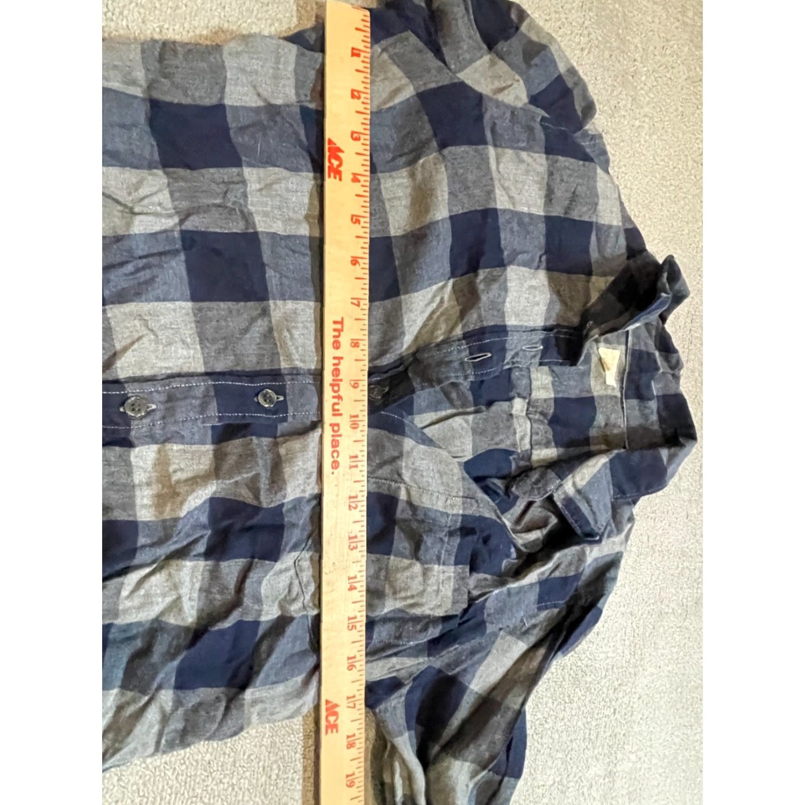 J.Crew VINTAGE J.CREW Button-Up Shirt Womens Small S Long Sleeve Blue Plaid Size S / US 4 / IT 40 - 3 Thumbnail