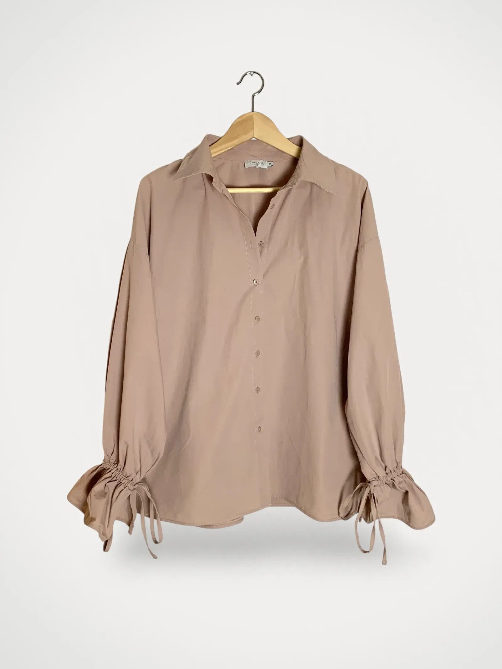 Chloe Chloé B x NA-KD Wide Sleeve Shirt Blouse Size XS / US 0-2 / IT 36-38 - 1 Thumbnail