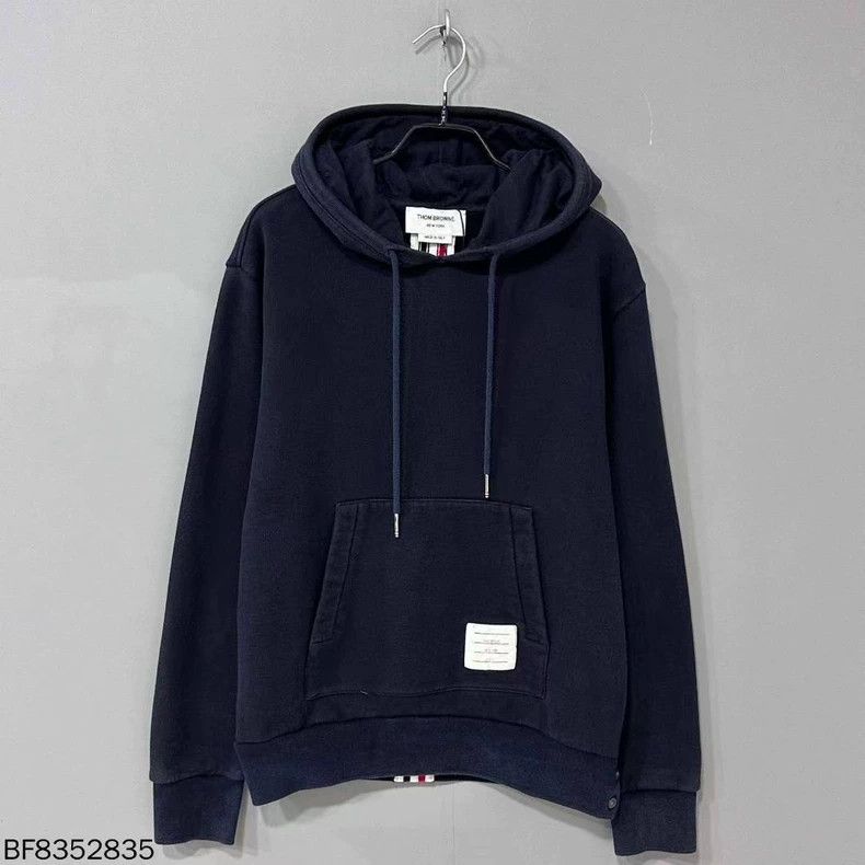 Thom Browne A striped hoodie on the back