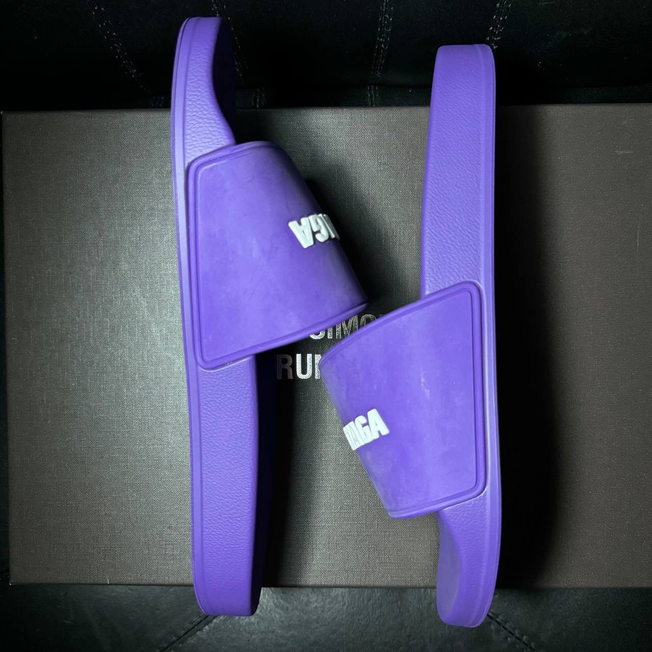 Balenciaga slippers Balenciaga pool slide purple Size US 11 / IT 41 - 4 Thumbnail