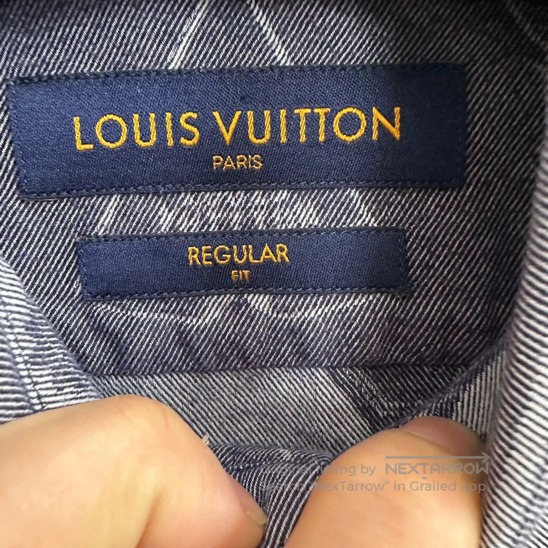 Louis Vuitton gray long sleeve shirt with monogram pattern. Size US S / EU 44-46 / 1 - 3 Thumbnail