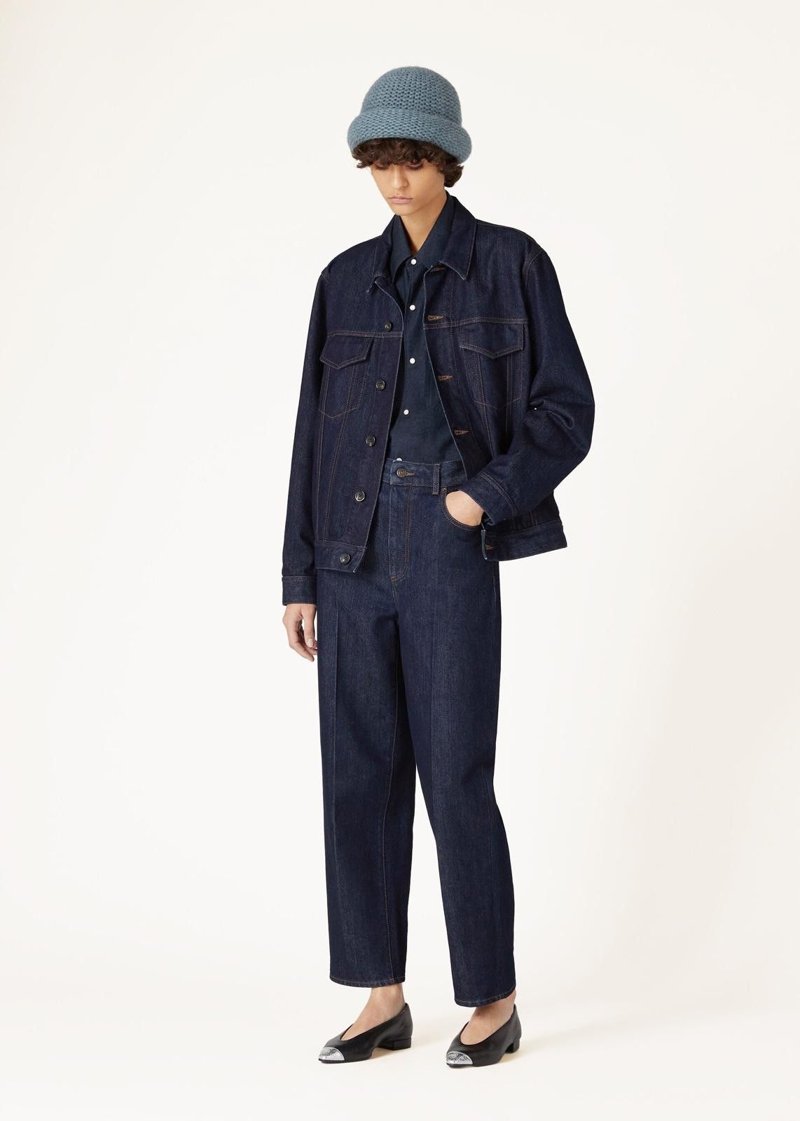Loro Piana o1srvl11e0125 FAO0974 Thomas Snapp Shirt in Navy Blue Size XS / US 0-2 / IT 36-38 - 5 Thumbnail