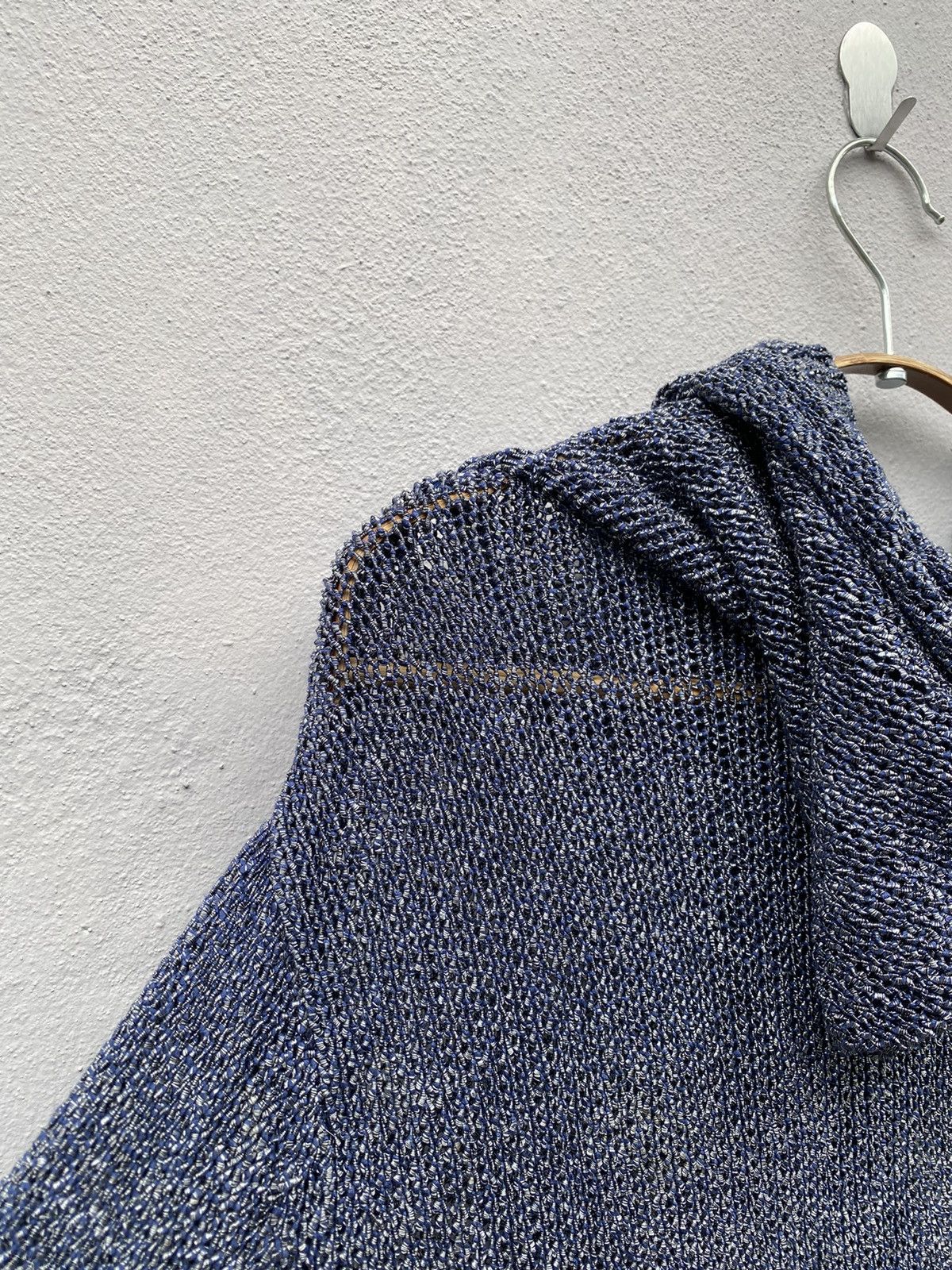 Tornado Mart Tornado Mart Cable Stitch/Fish Net Metal Blue Hooded Size US L / EU 52-54 / 3 - 21 Thumbnail