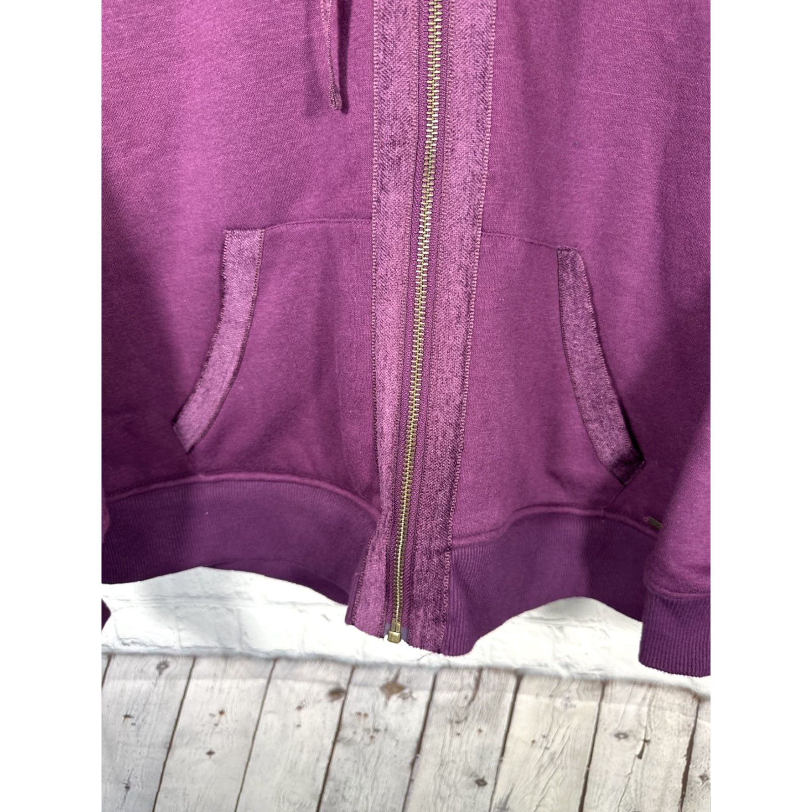 Orvis Orvis Purple Hoodie Jacket M Fleece/Sherpa Lined Full Zip Hooded Pockets Women Size M / US 6-8 / IT 42-44 - 2 Thumbnail