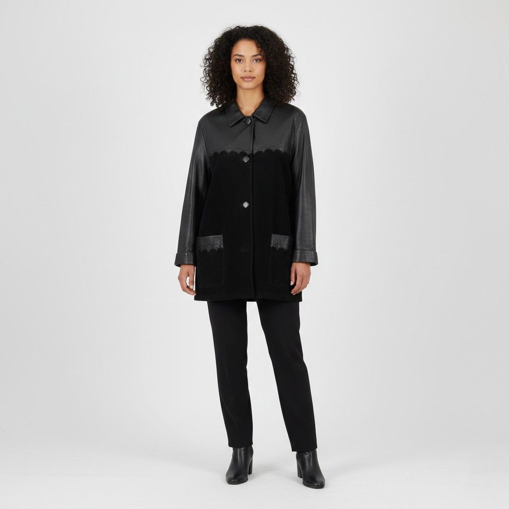 Vintage Sergio Morini Women 48 XL Jacket Black Soft Leather 0050 Size XL / US 12-14 / IT 48-50 - 1 Thumbnail
