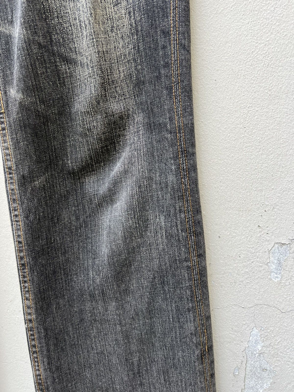 Nicole Club Vintage Nicole Club Faded Black Hybrid Denim Wide Leg Jeans Size US 30 / EU 46 - 12 Thumbnail