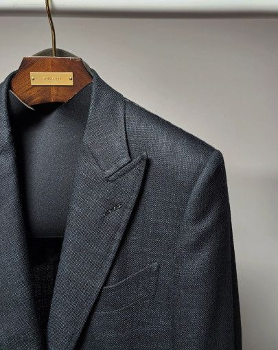 Tom Ford o1sm1stk0824 O'Connor Hopsack Sports Blazer in Dark Navy Size US M / EU 48-50 / 2 - 2 Thumbnail