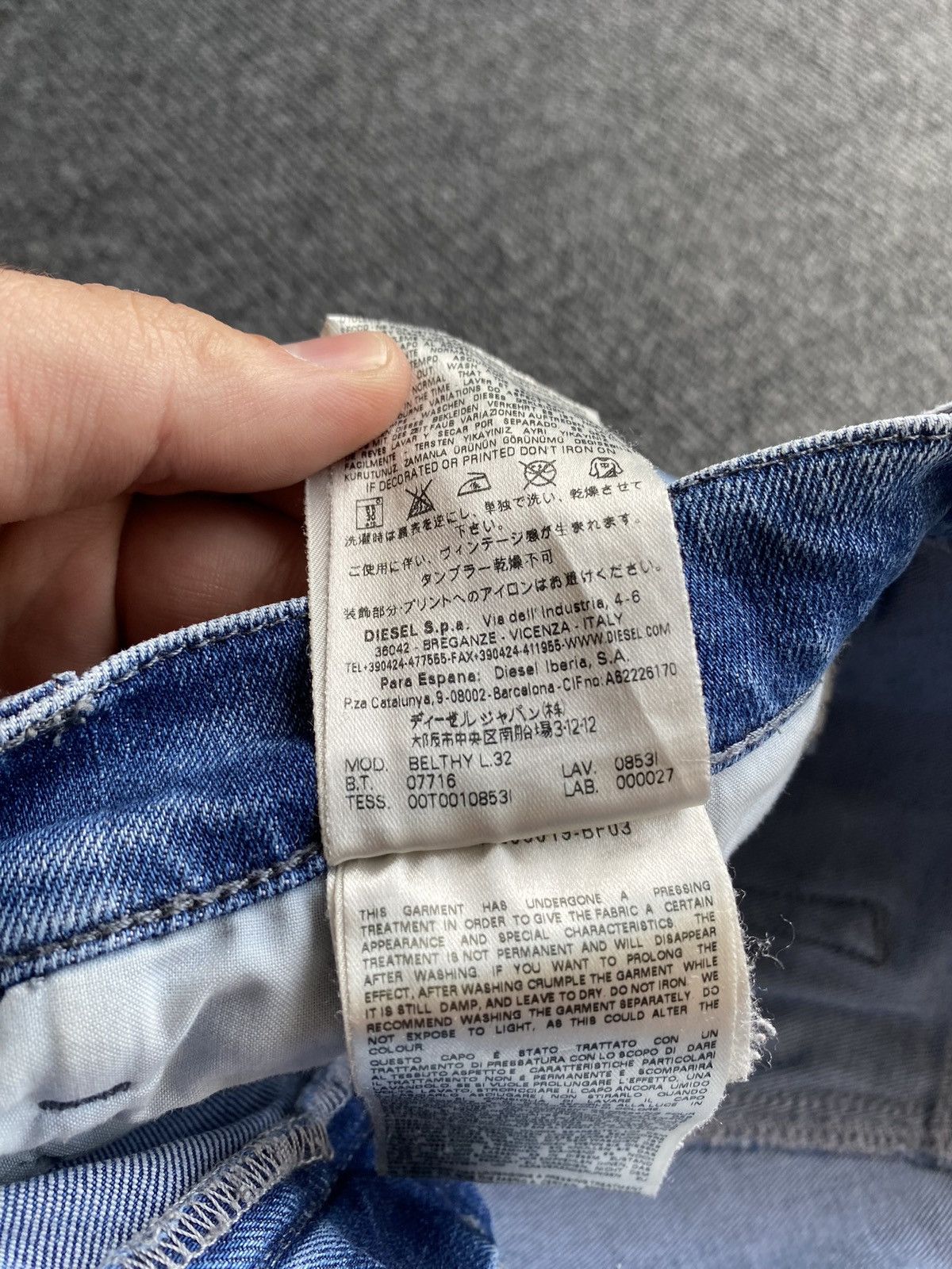 Diesel 🔥Opium Punk Diesel belthy blue jeans women 28 alt goth emo Size 28" / US 6 / IT 42 - 6 Thumbnail