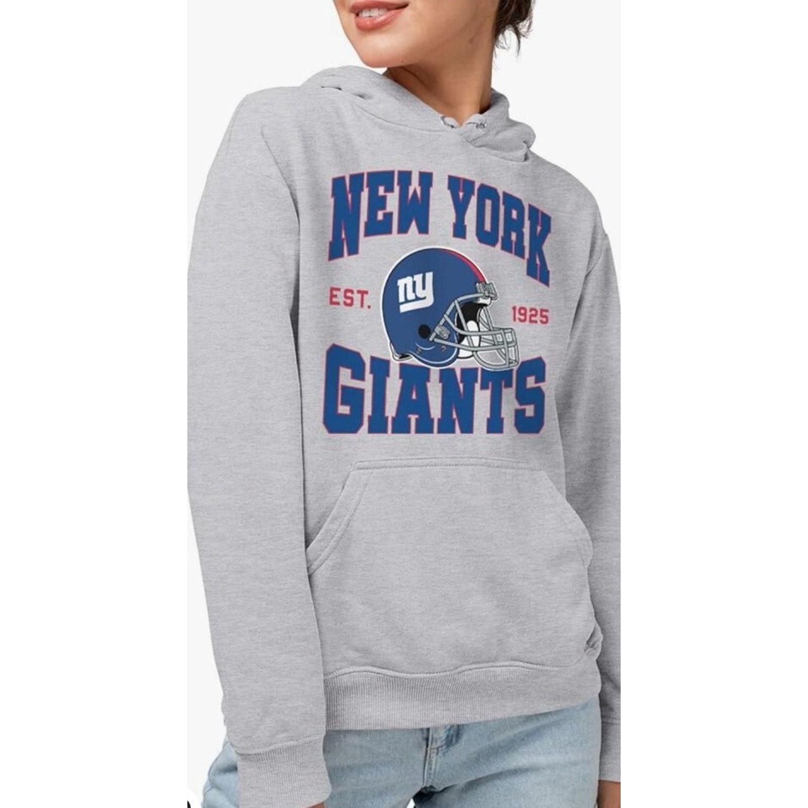 Victoria's Secret PINK Unisex Adult Pullover Hoodie NY Giants Size M A001356 Size M / US 6-8 / IT 42-44 - 2 Thumbnail