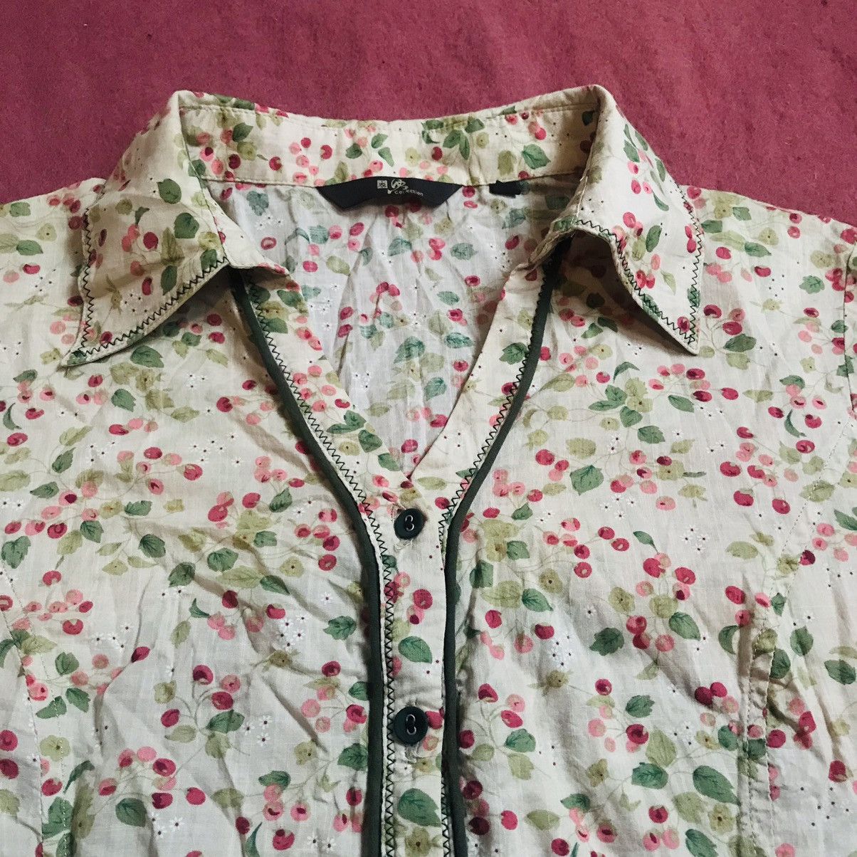 Japanese Brand Cherry Picker Open Collar Shirt Size M / US 6-8 / IT 42-44 - 4 Thumbnail