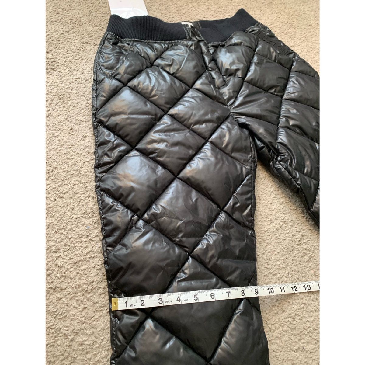 Other LUXTON LUXURY BLACK QUILTED PUFFER PANTS Size US 32 / EU 48 - 23 Thumbnail