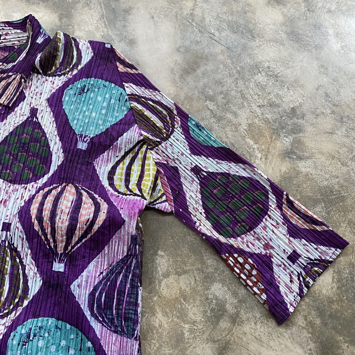 Pleats Please Issey Miyake PLEATS PLEASE Issey Miyake Air Ballon Button Up Shirt Size M / US 6-8 / IT 42-44 - 3 Thumbnail