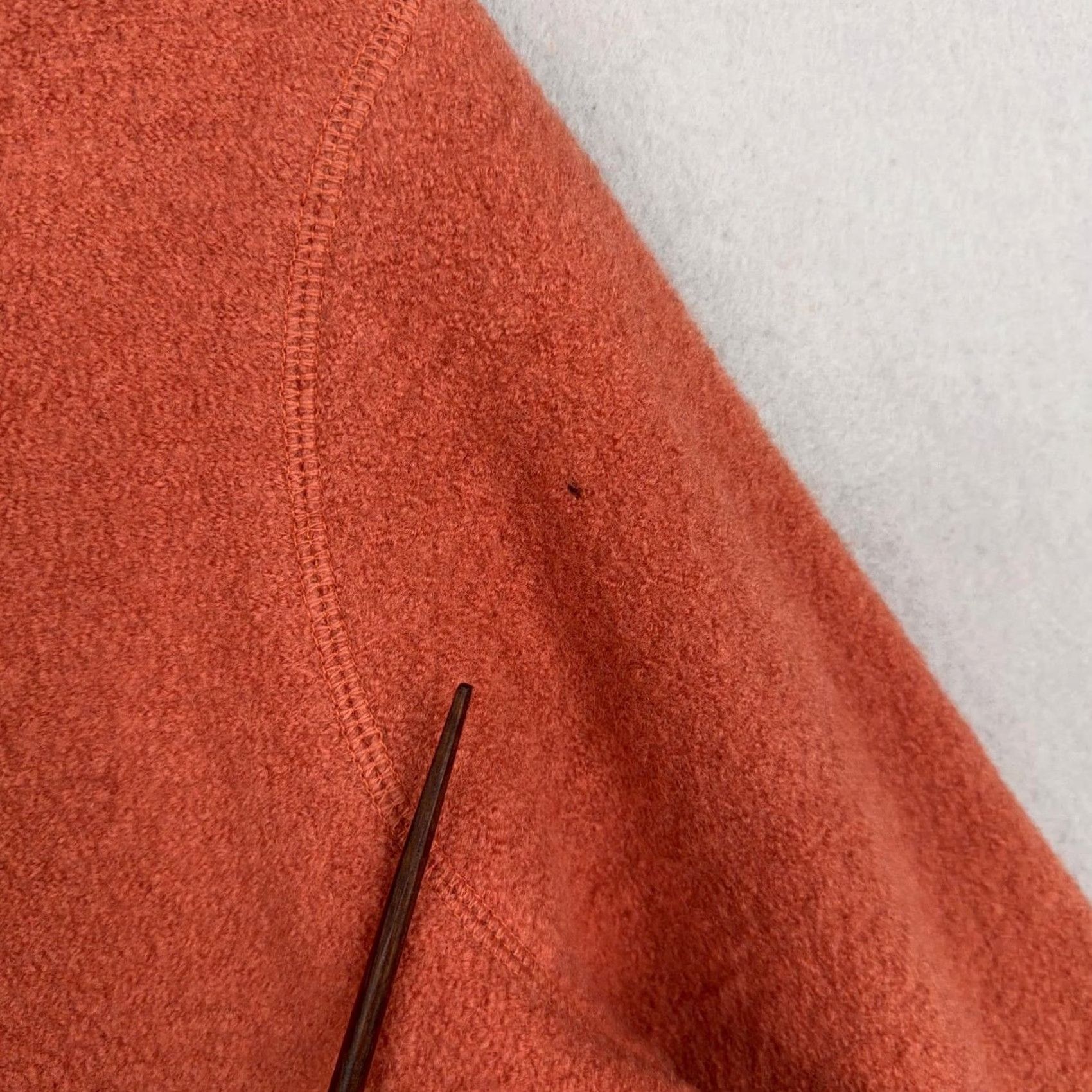 Vintage VINTAGE Josephine Chaus Jacket Womens Medium Rust Boiled Wool Button 90s Orange Wool Coat Size M / US 6-8 / IT 42-44 - 5 Thumbnail