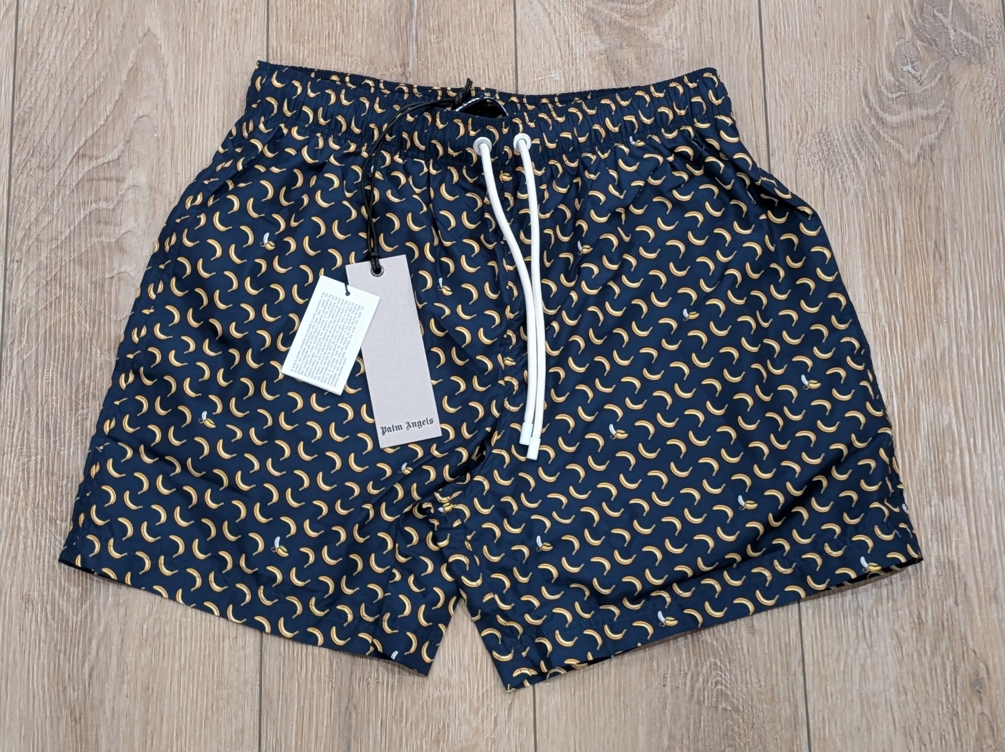 Palm Angels Palm Angels Banana Swim Shorts Trunks Blue/Yellow Small Size US 30 / EU 46 - 1 Thumbnail