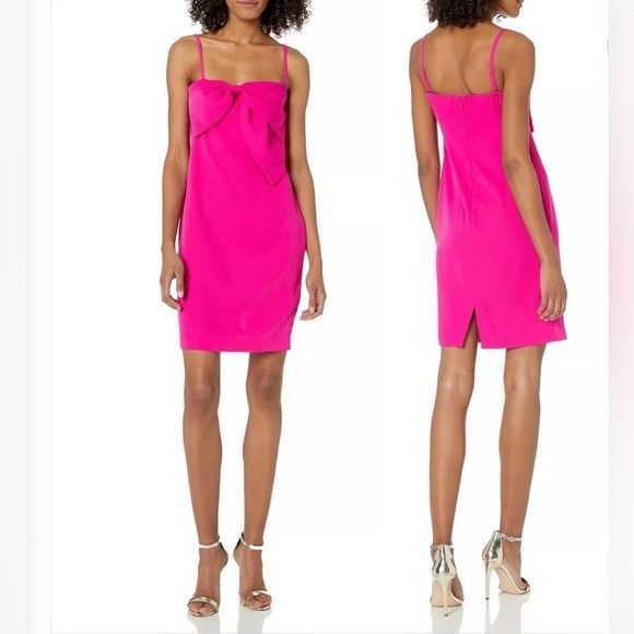 Trina Turk NWT Trina Turk Black Sylvia Bow Sheath Dress Size XS / US 0-2 / IT 36-38 - 1 Thumbnail