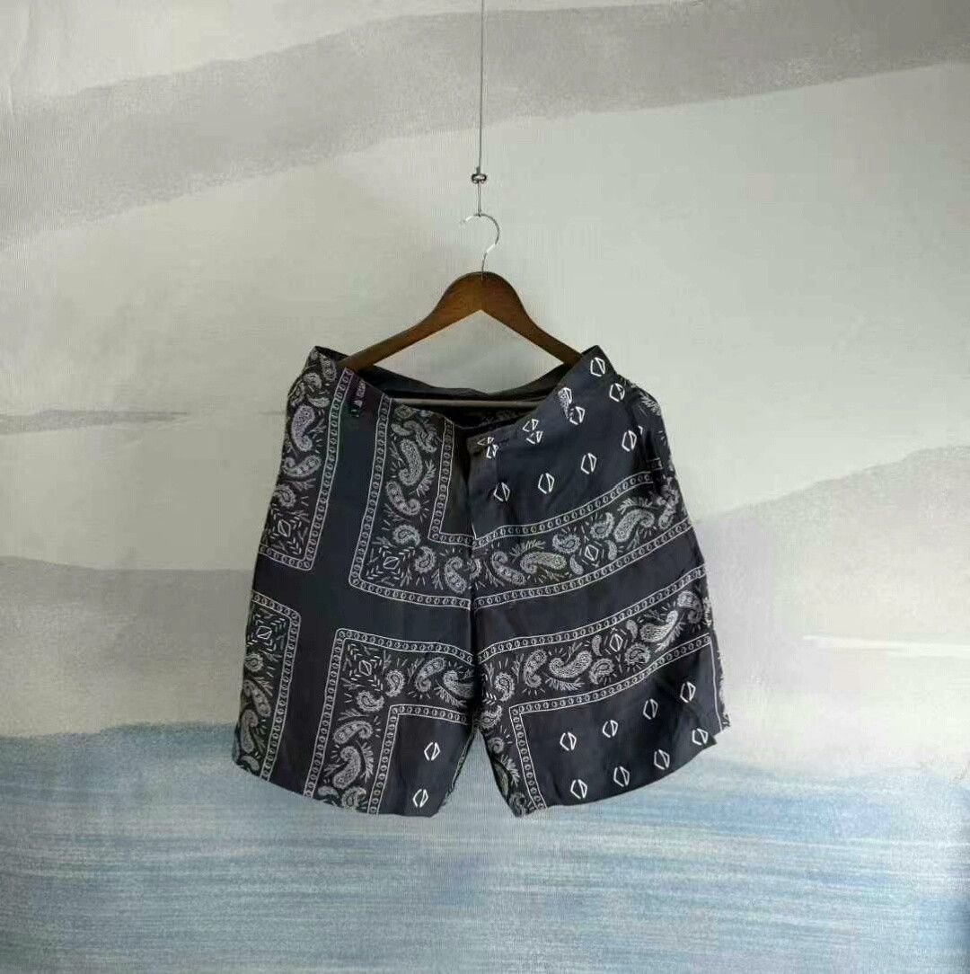 Dior black paisley silk shorts by Dior Size 26" / US 2 / IT 38 - 1 Thumbnail