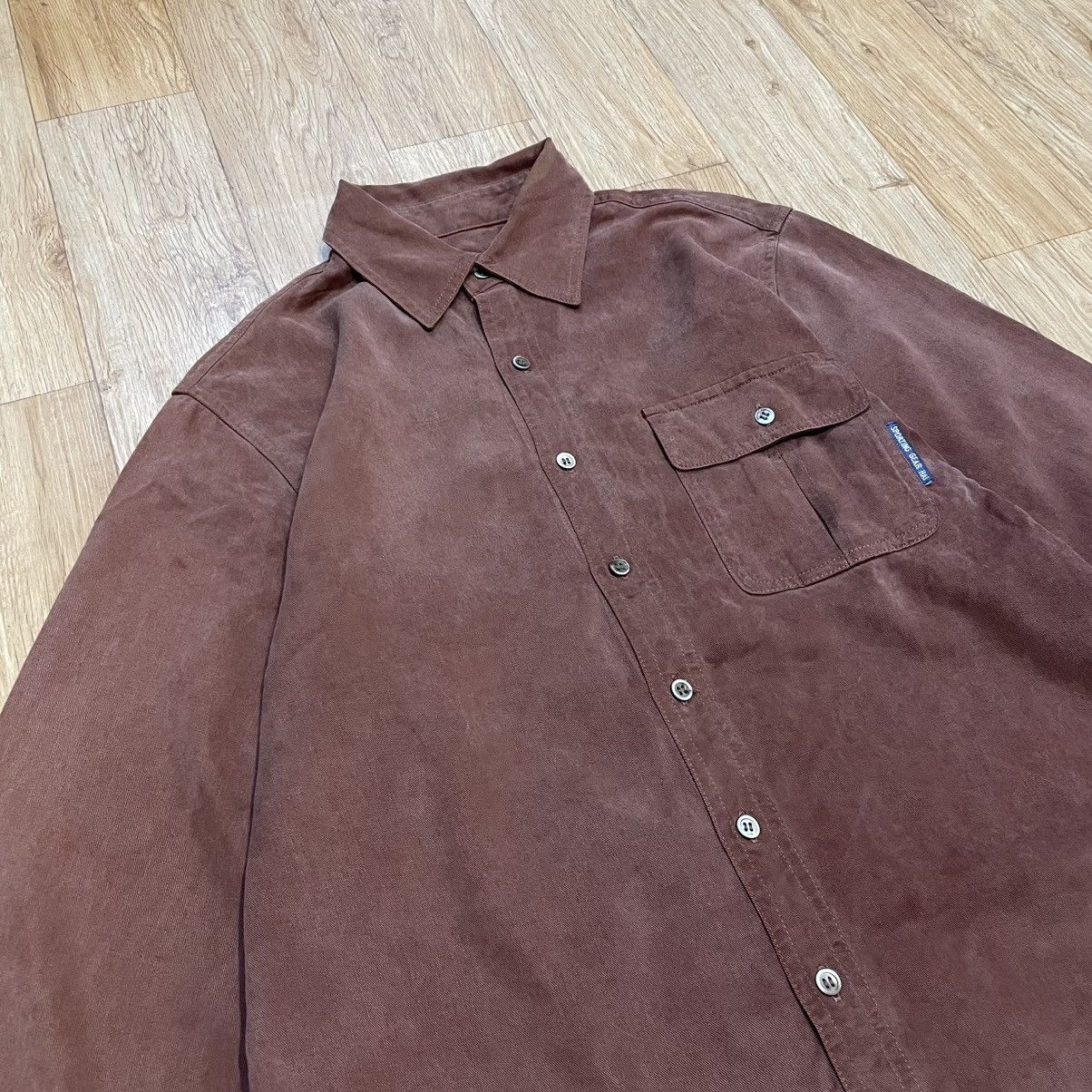 Hai Sporting Gear Hai by Issey Miyake Button Up Velvet Shirt Size US M / EU 48-50 / 2 - 3 Thumbnail
