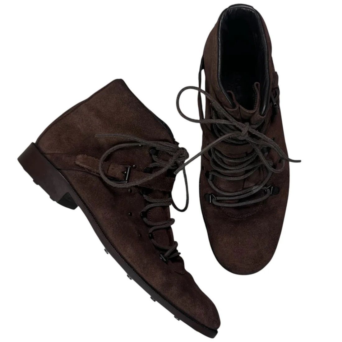Gucci Gucci by Tom Ford Belted Hook Laced Suede Combat Boots Size US 9 / EU 42 - 1 Thumbnail