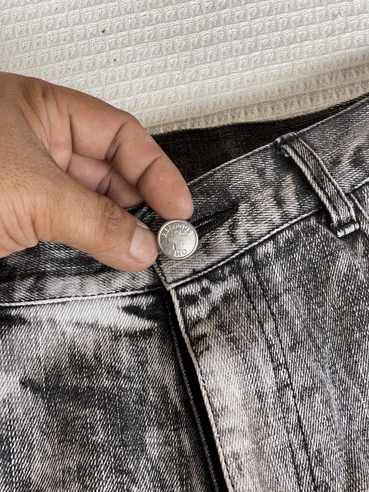 If Six Was Nine Rare🔥Japanese Designer Berning Sho bootcut Jeans Size US 31 - 6 Thumbnail