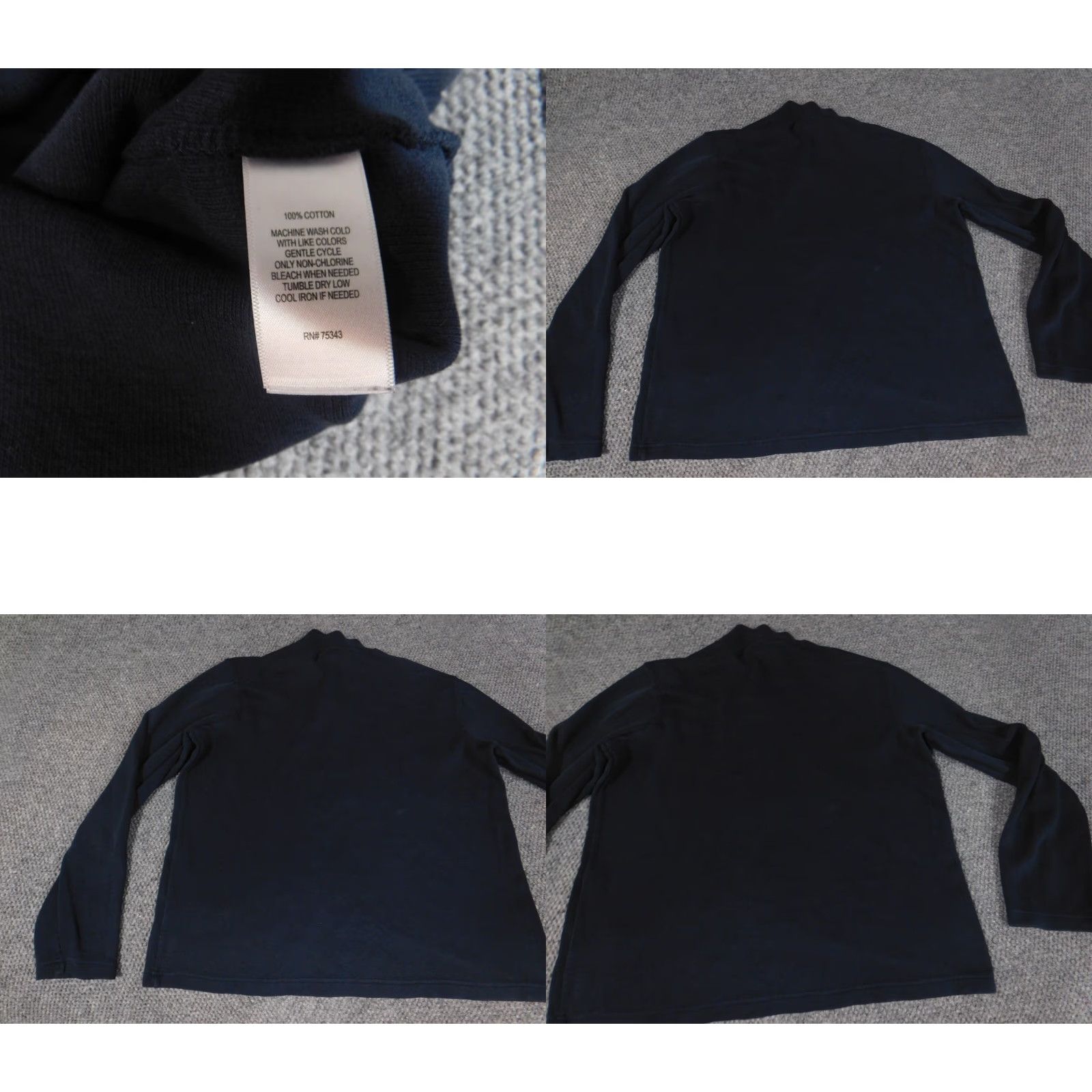 Vintage Lachlan Mens Sweater XL Blue Crew Neck Pullover Cable-Knit Stretch Quilted Long Sleeve Regular Knit Cotton 1/4 Zip Fall Walking Size US XL / EU 56 / 4 - 8 Thumbnail