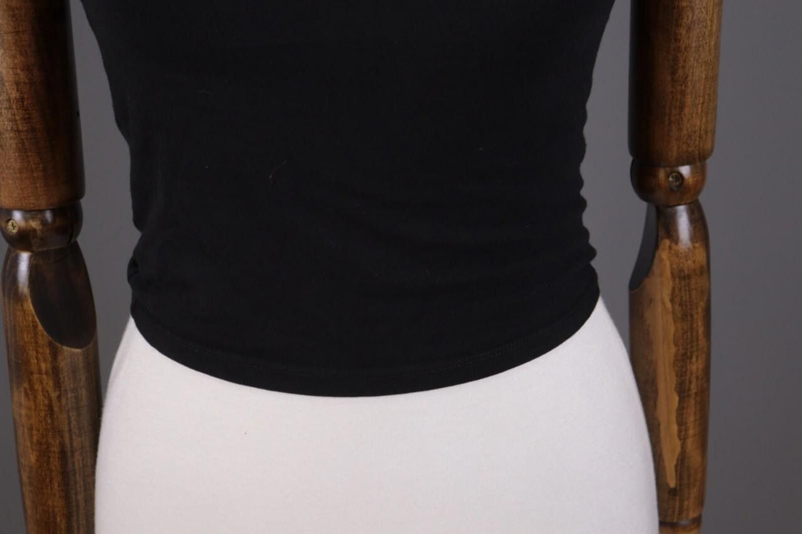 Karl Kani Karl Kani Black Big Logo Short Sleeve Cropped T-Shirt Size S Size S / US 4 / IT 40 - 3 Thumbnail