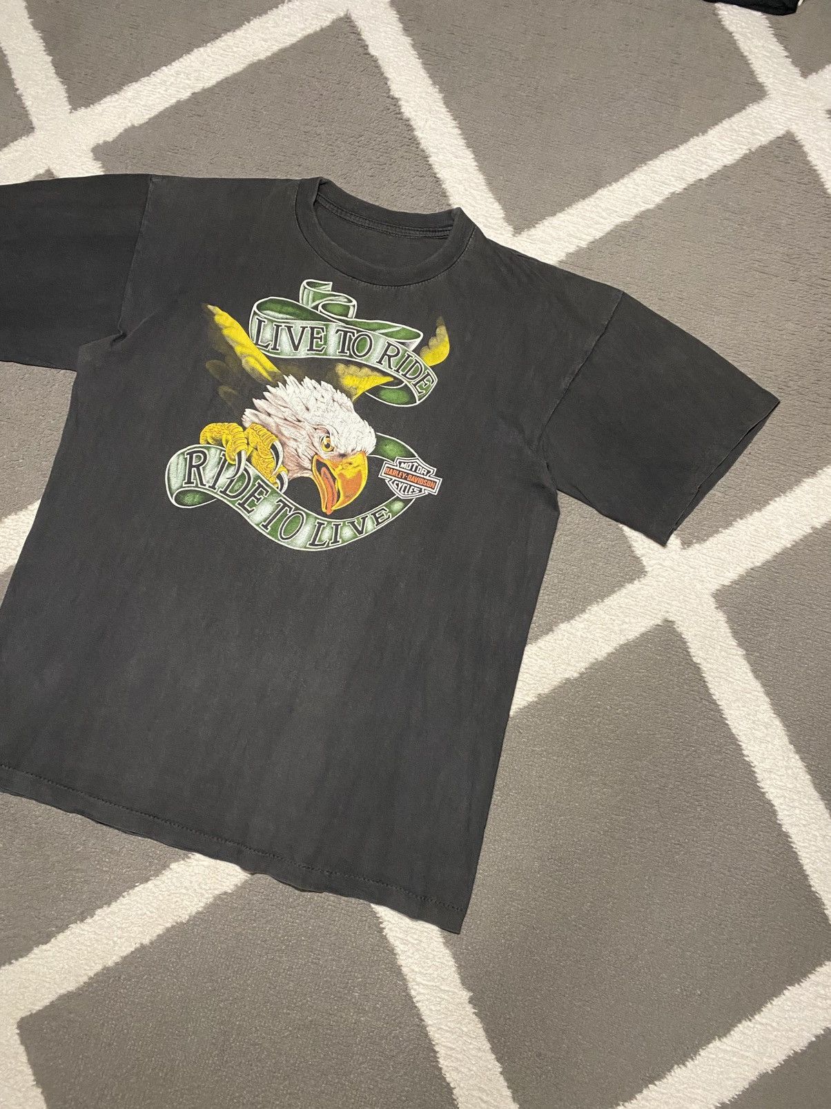 Harley Davidson × Vintage Vintage 80’s 90’s Single Stitch Harley Davidson T-shirt Tee Size US M / EU 48-50 / 2 - 5 Thumbnail