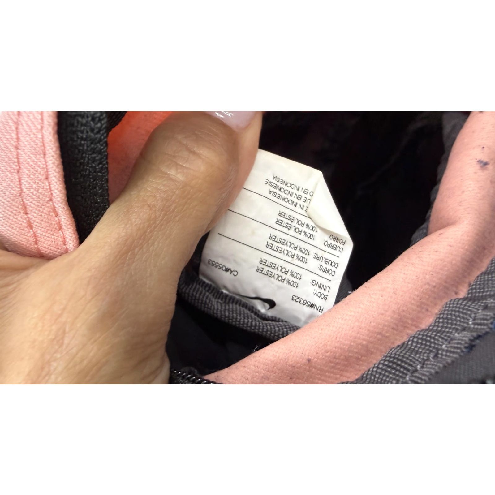 Nike Nike Crossbody Bag Small Pink Women's Zip Logo Swoosh Pockets 8in Size ONE SIZE - 4 Thumbnail