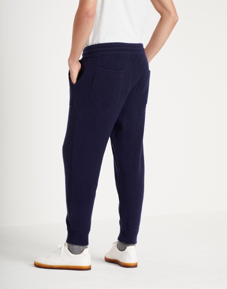 Brunello Cucinelli o1w1db10924 Cashmere Pant in Dark Blue Size US 30 / EU 46 - 3 Thumbnail