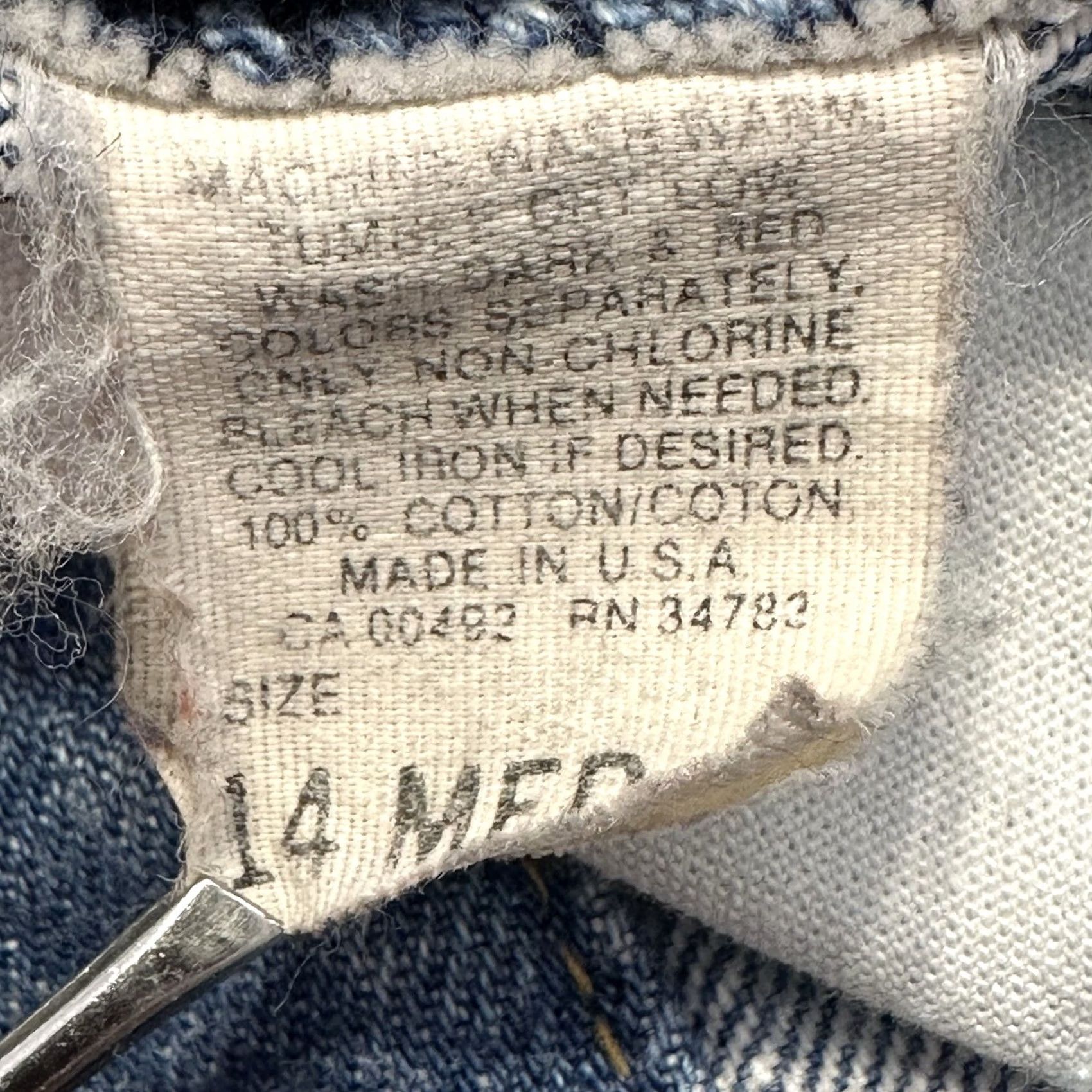 Lee VINTAGE Lee Jeans Womens 14 High Rise 28x29 Mom Fit Denim Blue USA Made 90s, 5-Pocket, Button Zip, Cotton Denim, Regular Size Size 28" / US 6 / IT 42 - 7 Thumbnail