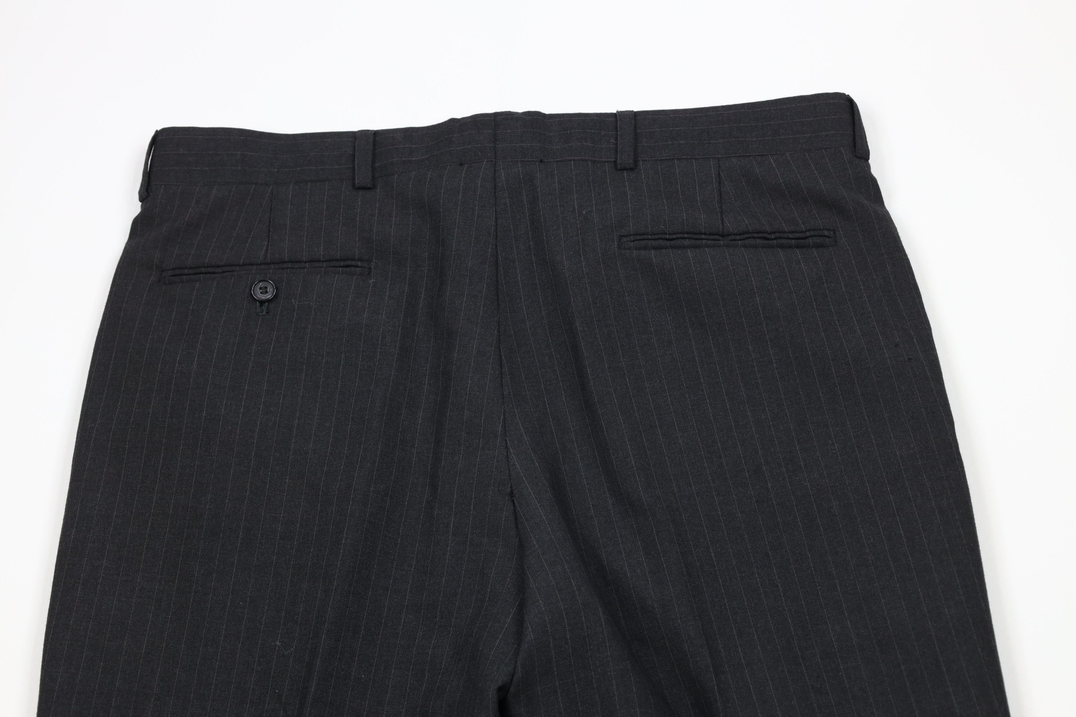 Vintage Vintage 90s Streetwear Pinstriped Wide Leg Chino Pants Size US 34 / EU 50 - 10 Thumbnail