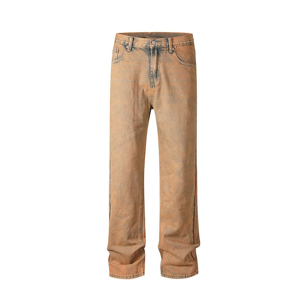 Vintage Yellow Mud straight Cut Jeans Size US 30 / EU 46 - 1 Thumbnail