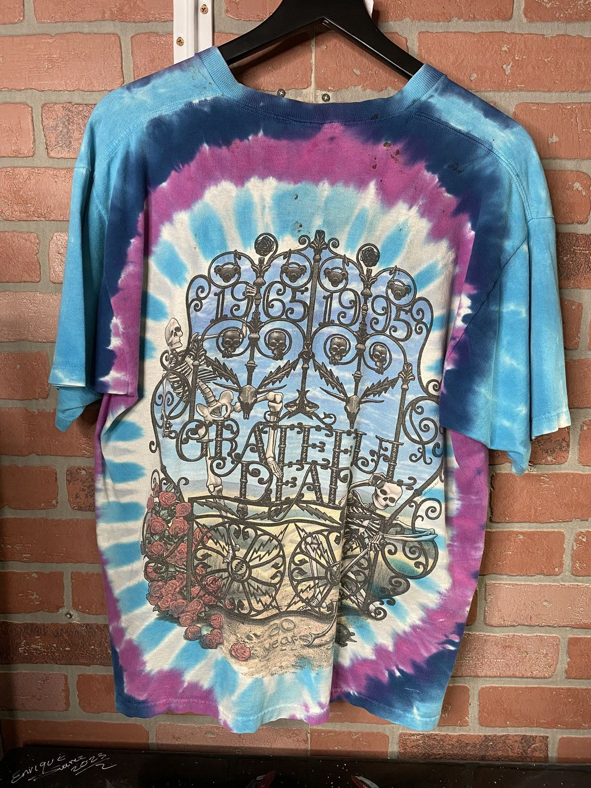 Vintage Vintage 90’s Grateful Dead Tiedye T-Shirt Band Tee Large Size US L / EU 52-54 / 3 - 2 Thumbnail