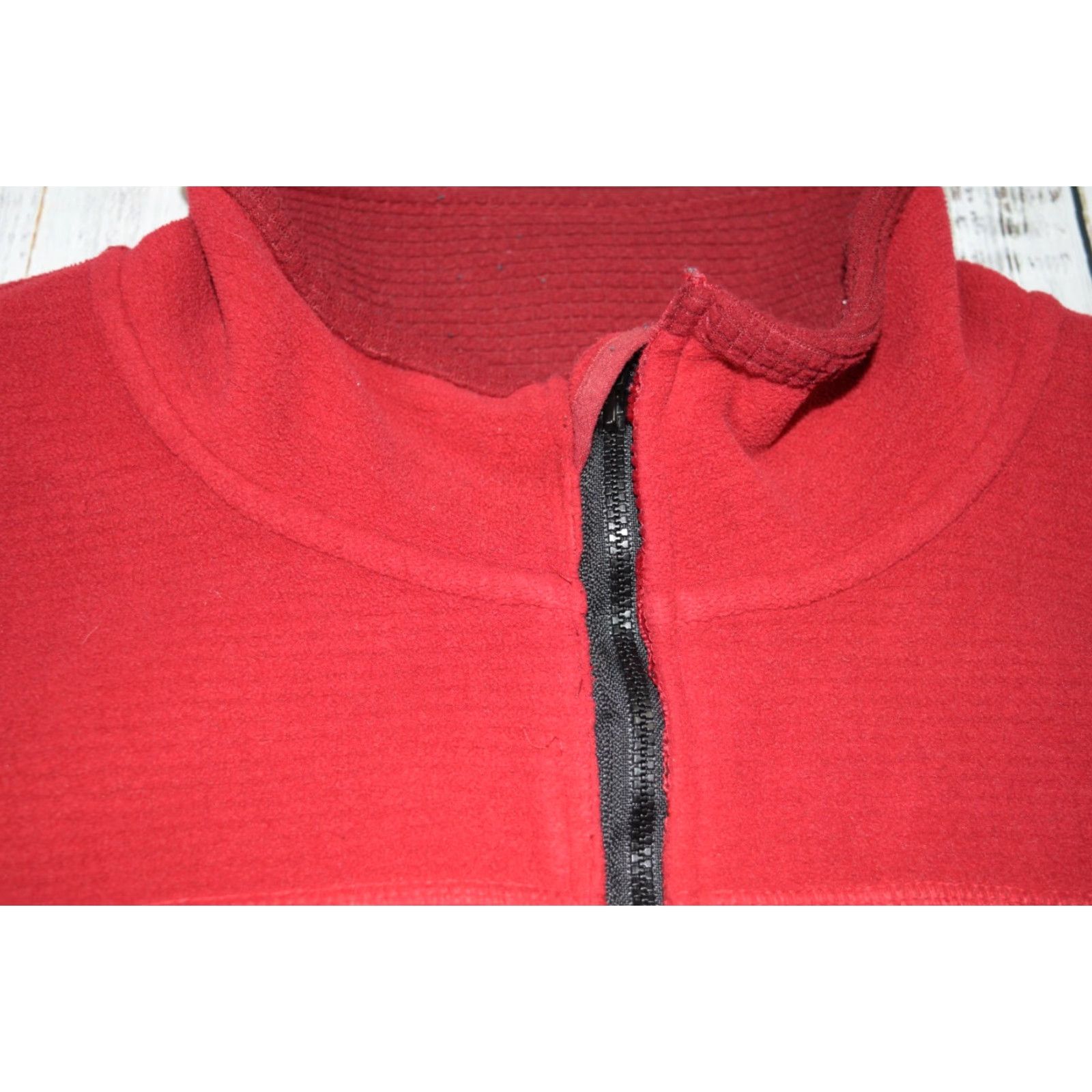 Vintage L.L.Bean Jacket MENS XLT Red FLEECE WAFFLE FULL ZIP POCKETED POLARTEC TECHNICAL ALPINE Size US XL / EU 56 / 4 - 6 Thumbnail